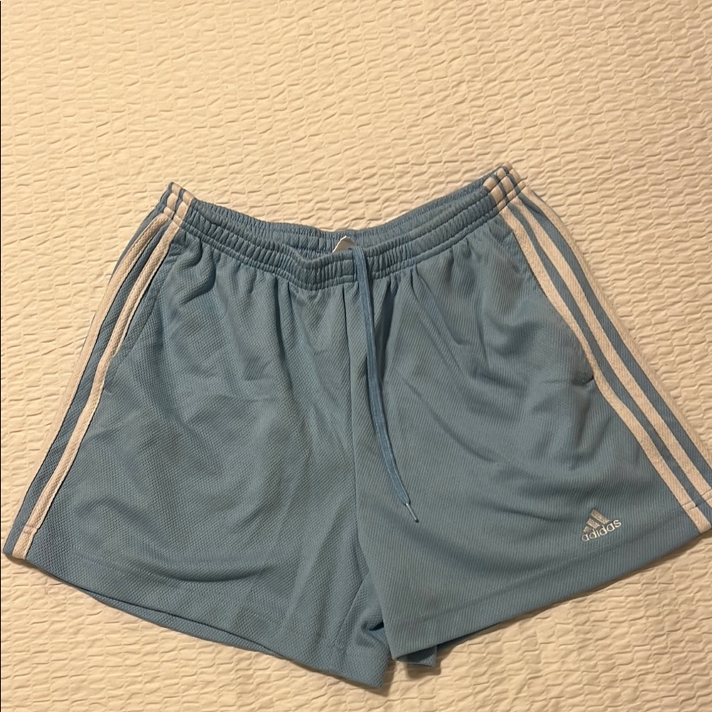 Adidas Blue Athletic Shorts Lightweight Performance